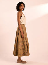 Load image into Gallery viewer, Rust Rose Skirt BOTTOMS KHARA KAPAS
