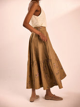 Load image into Gallery viewer, Rust Rose Skirt BOTTOMS KHARA KAPAS
