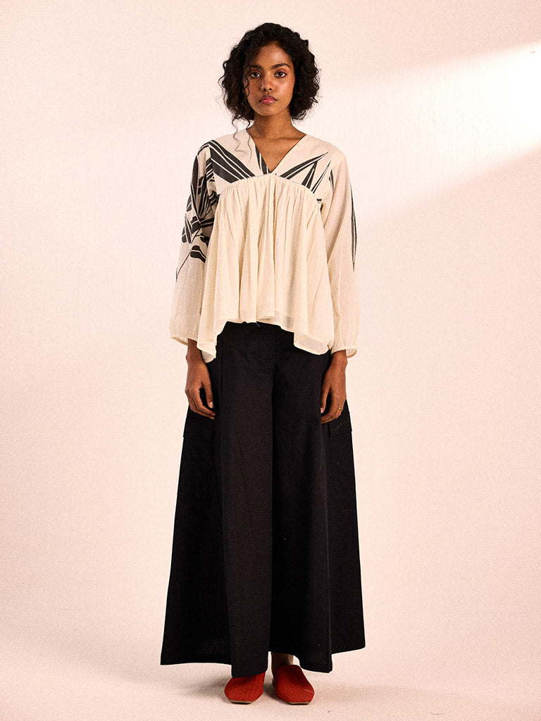 Black Fern Top TOPS KHARA KAPAS