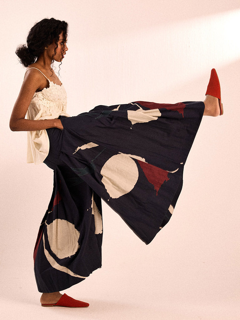 Aba Pleated Pants BOTTOMS KHARA KAPAS