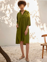 Load image into Gallery viewer, Spring Shirt Dress DRESSES KHARA KAPAS   
