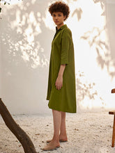 Load image into Gallery viewer, Spring Shirt Dress DRESSES KHARA KAPAS   
