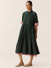 Load image into Gallery viewer, Tangled In Checks Midi Dress DRESSES KHARA KAPAS
