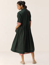 Load image into Gallery viewer, Tangled In Checks Midi Dress DRESSES KHARA KAPAS
