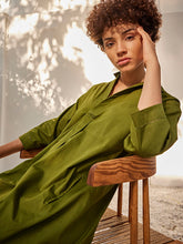 Load image into Gallery viewer, Spring Shirt Dress DRESSES KHARA KAPAS   
