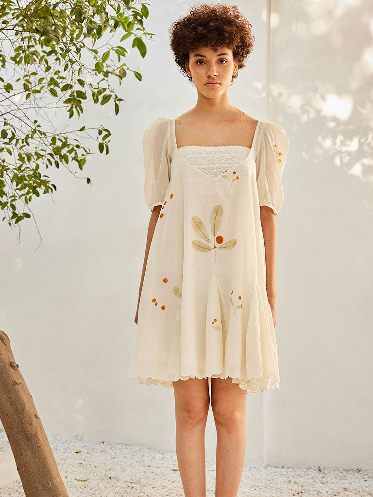 White Cherry Dress DRESSES KHARA KAPAS   