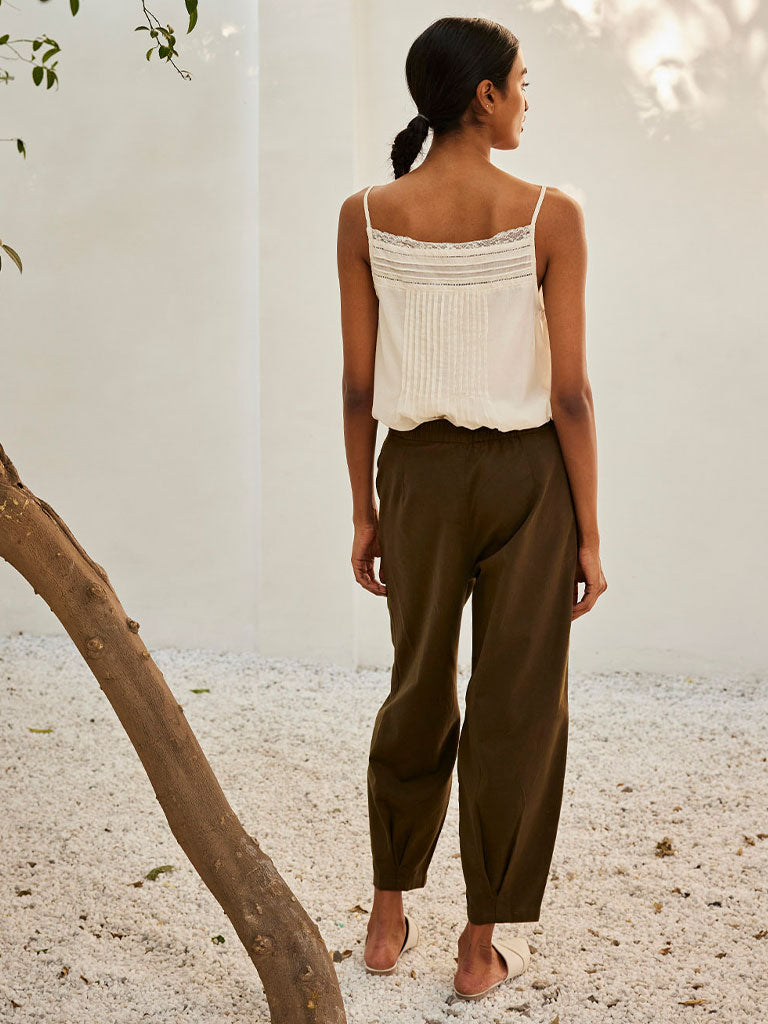 Eggshell Lace Blouse TOPS KHARA KAPAS   