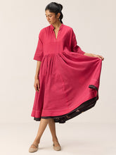 Load image into Gallery viewer, Berry Beam Midi Dress DRESSES KHARA KAPAS
