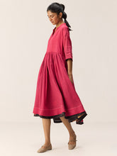 Load image into Gallery viewer, Berry Beam Midi Dress DRESSES KHARA KAPAS
