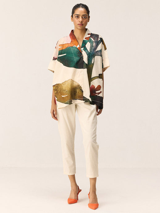 Floral Wash Mul Cotton Top TOPS KHARA KAPAS