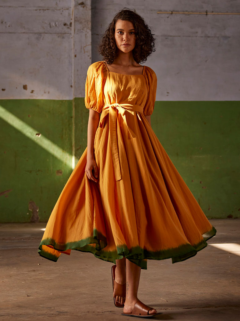 Simmering Sunshine Dress DRESSES KHARA KAPAS   