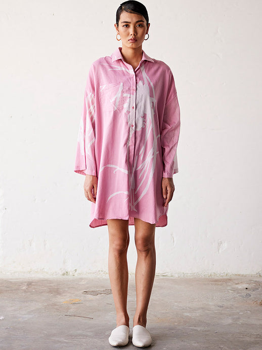 Summer Garden Shirt Dress DRESSES KHARA KAPAS   