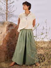 Load image into Gallery viewer, Sage Flare Pants BOTTOMS KHARA KAPAS   
