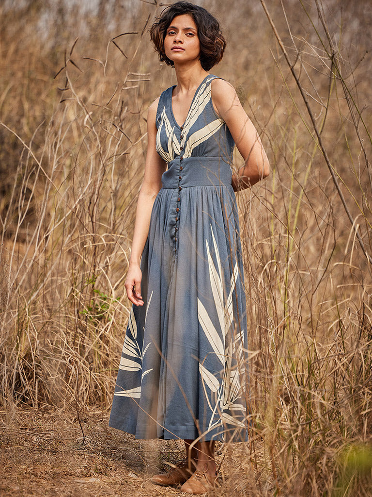 Dove Grey Dress DRESSES KHARA KAPAS   