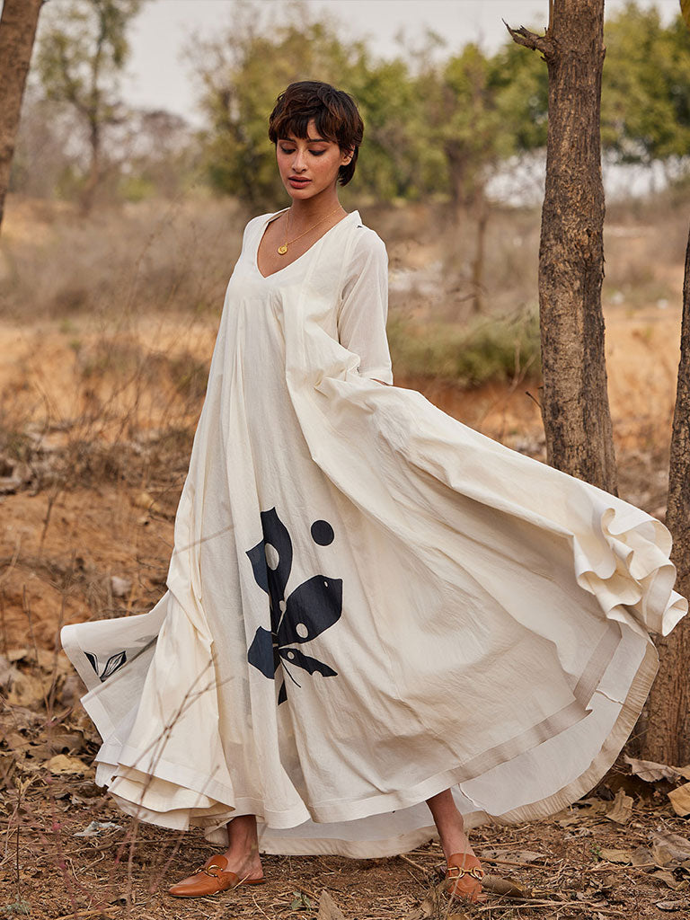 Whispering Clouds Dress DRESSES KHARA KAPAS   