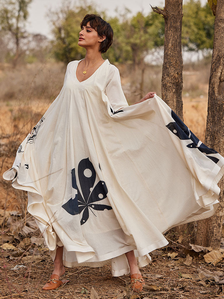 Whispering Clouds Dress DRESSES KHARA KAPAS   