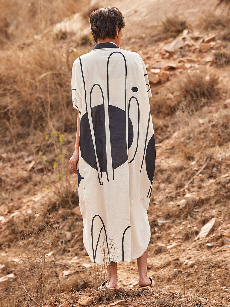 Agave Kaftan Dress DRESSES KHARA KAPAS   