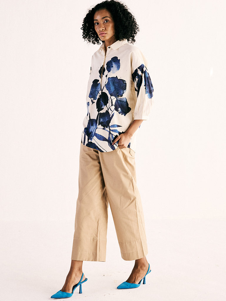 Blue Orchid Dream Shirt TOPS KHARA KAPAS   