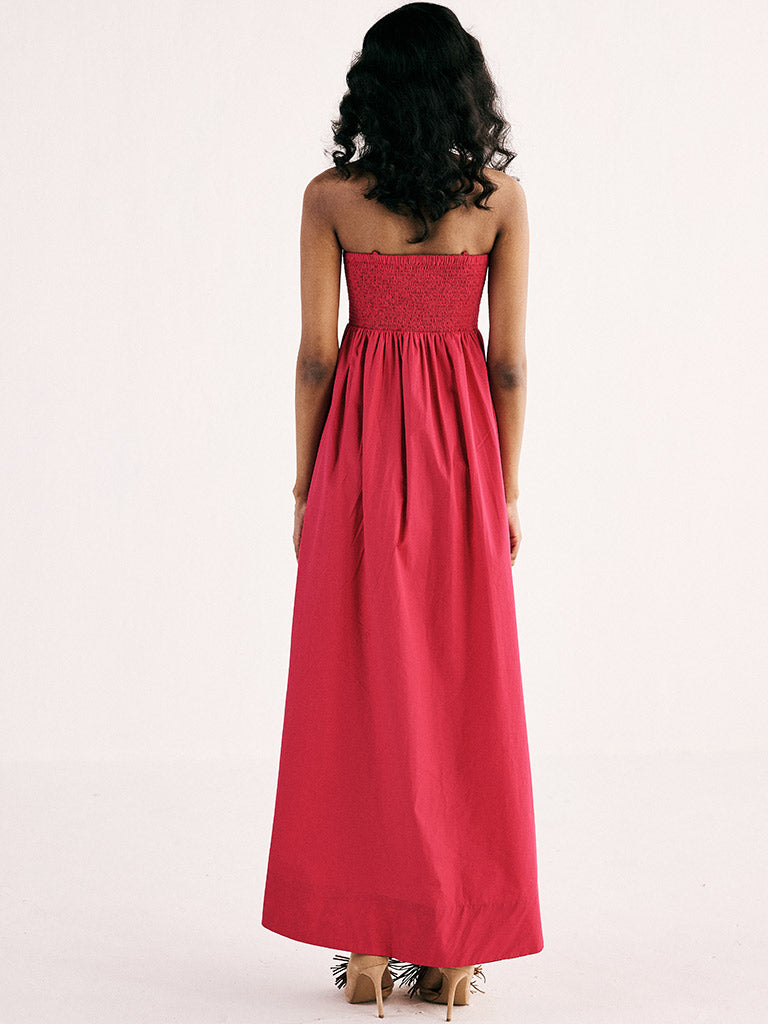 Fuchsia Flame Gown DRESSES KHARA KAPAS   