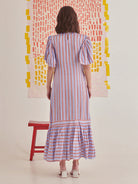 Big Bow Striper Dress DRESSES Khajoor