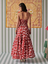 Load image into Gallery viewer, Rose Scarlet Skirt Co-ord Set SETS Khajoor
