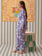 Abstract Gardenia Blazer Set SETS Khajoor