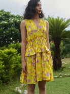 Le Lemon Fleur Babydoll Dress DRESSES Khajoor   
