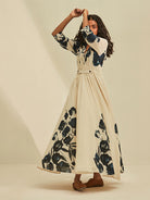 Blue Forest Dress DRESSES KHARA KAPAS   