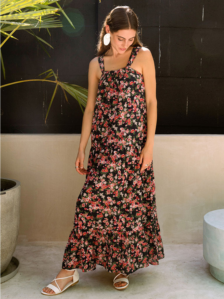 Midnight Love Tiered Dress DRESSES Em and Shi   