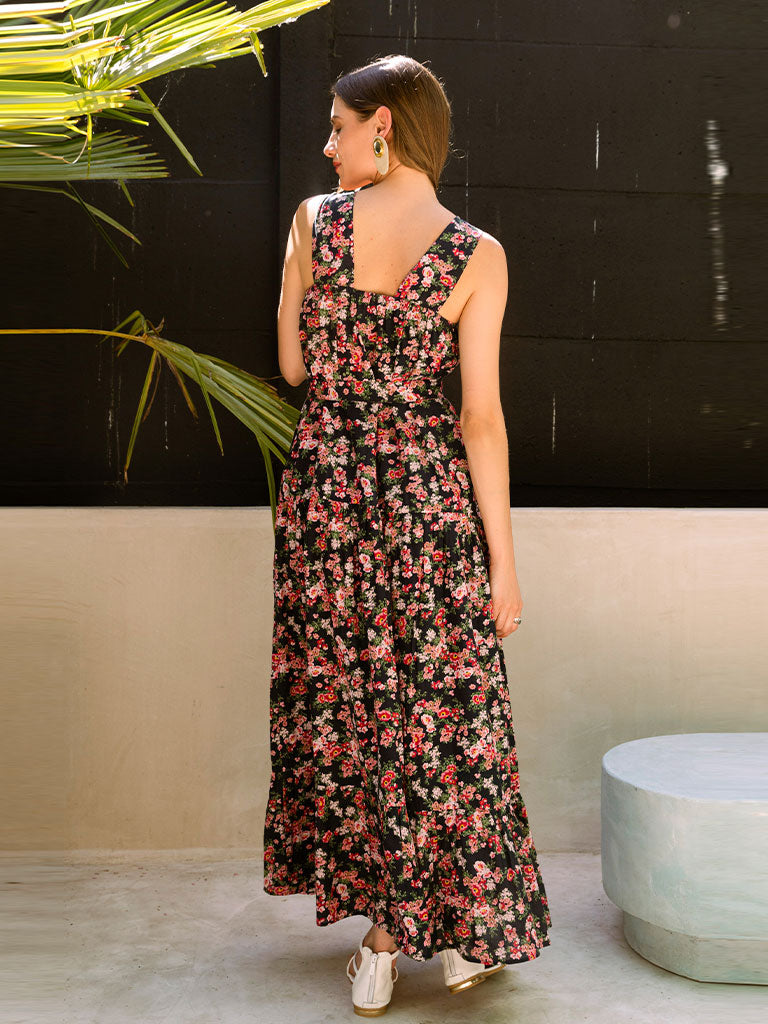 Midnight Love Tiered Dress DRESSES Em and Shi   