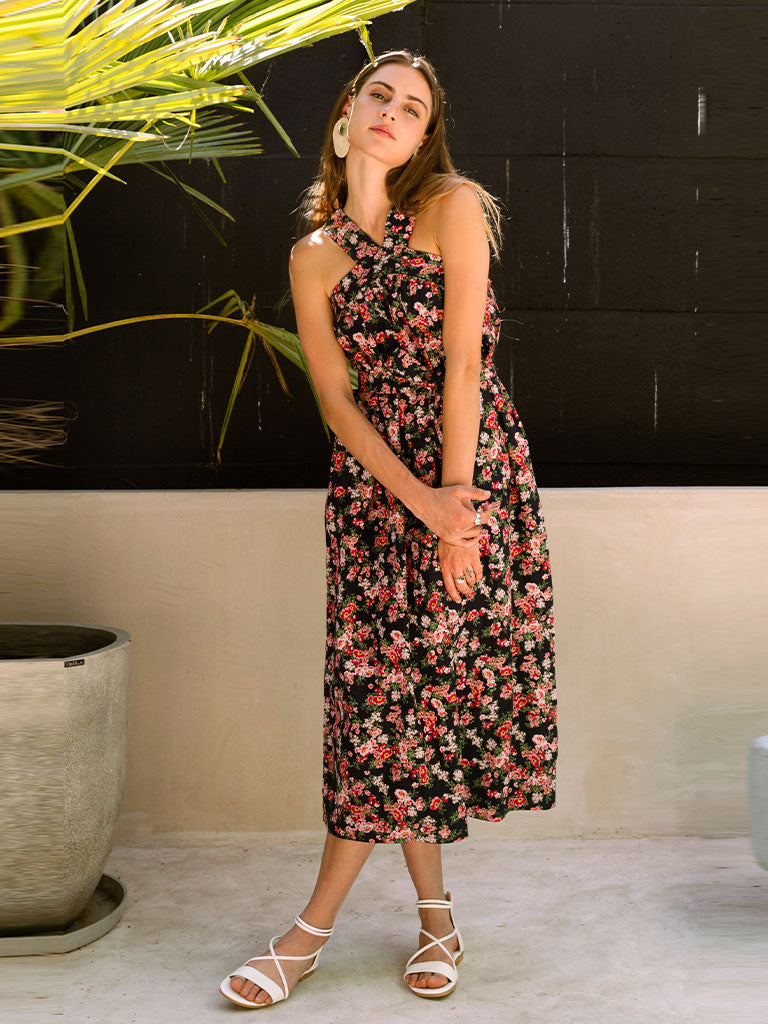 Midnight Love Halter Dress DRESSES Em and Shi   