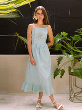 Load image into Gallery viewer, Aqua Cottage Dress DRESSES Em and Shi   
