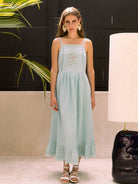 Aqua Cottage Dress DRESSES Em and Shi   