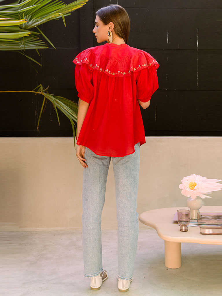 Rose Cottage Shirt TOPS Em and Shi   