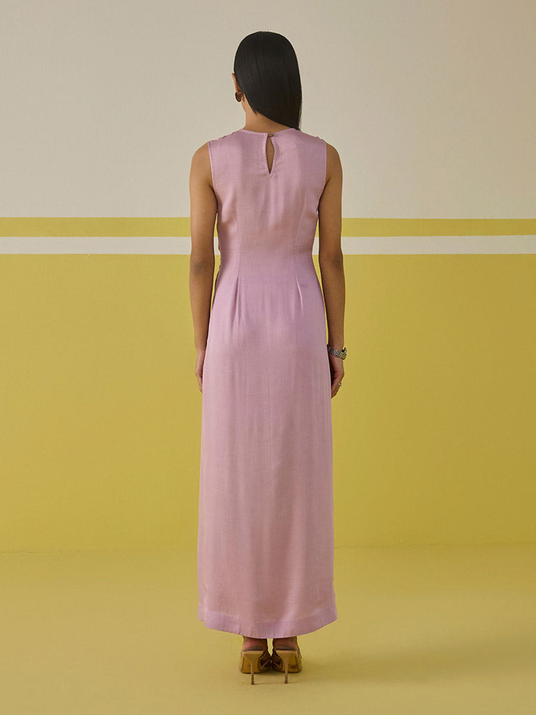 Lavender Blossom Knotted Dress DRESSES SUI