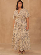 Leafy Bloom Maxi Dress DRESSES SUI   