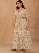 Leafy Bloom Maxi Dress DRESSES SUI   