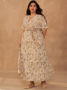 Leafy Bloom Maxi Dress DRESSES SUI   