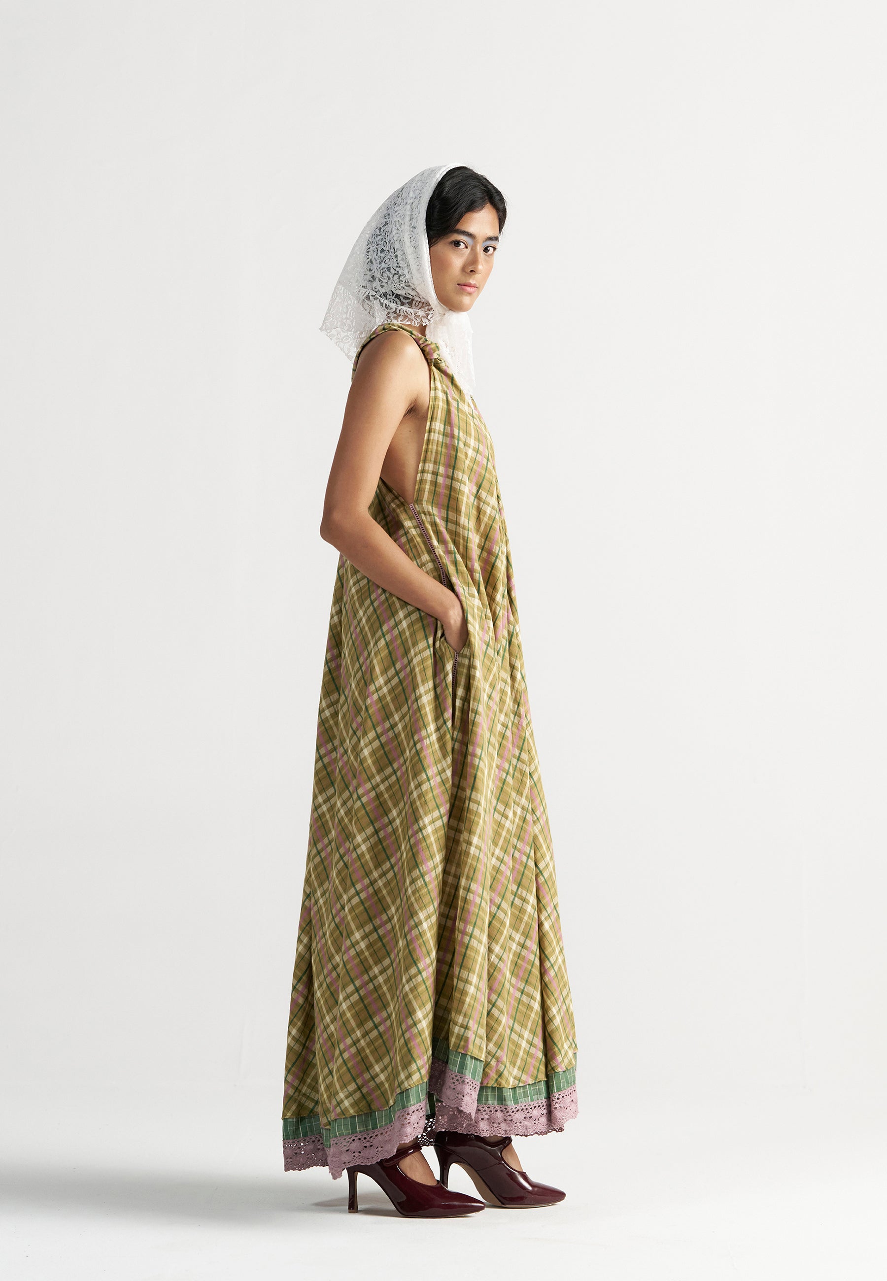 Madeleine Picnic Yellow Maxi Dress DRESSES IKKIVI