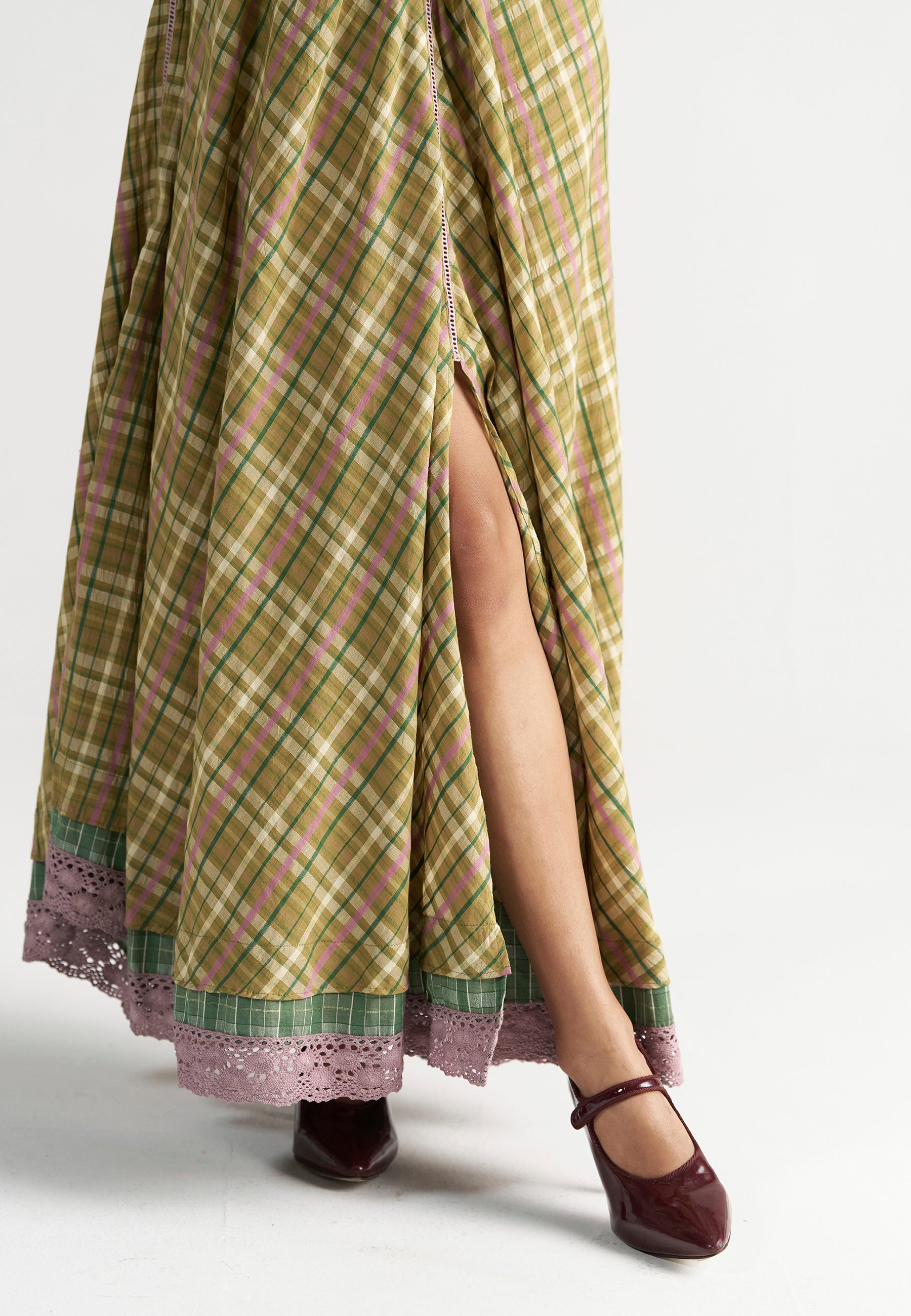 Madeleine Picnic Yellow Maxi Dress DRESSES IKKIVI