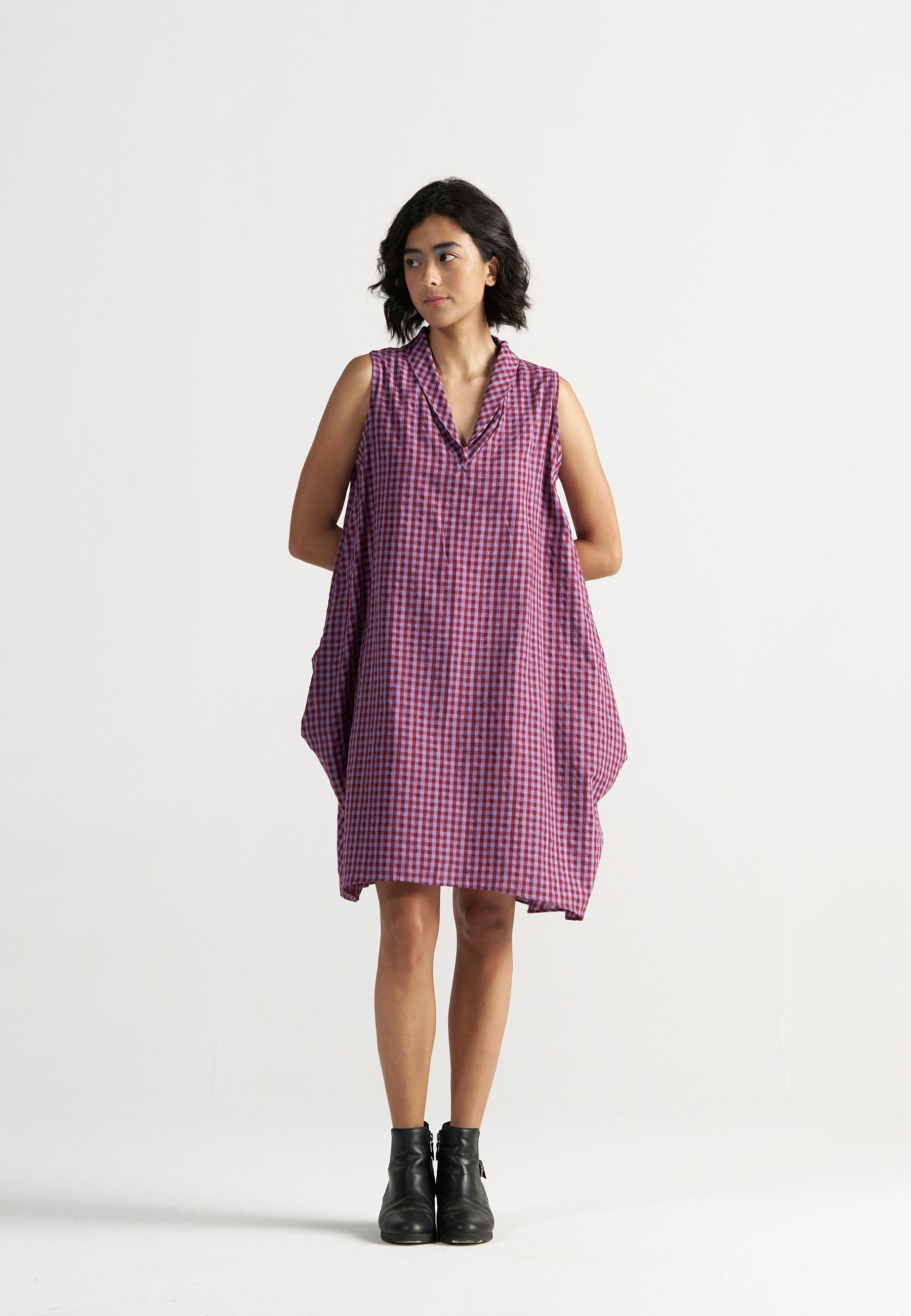 Gaul Tea Plum Dress DRESSES IKKIVI