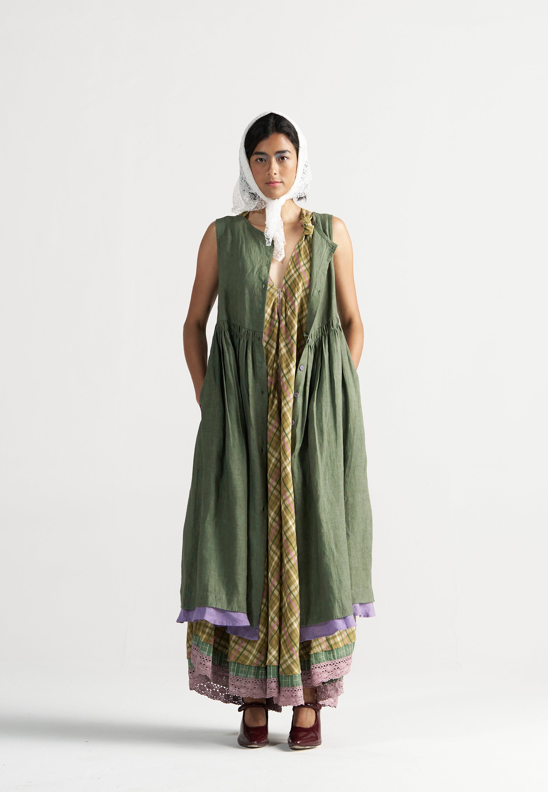 Simply Her Green Sage Dress DRESSES IKKIVI