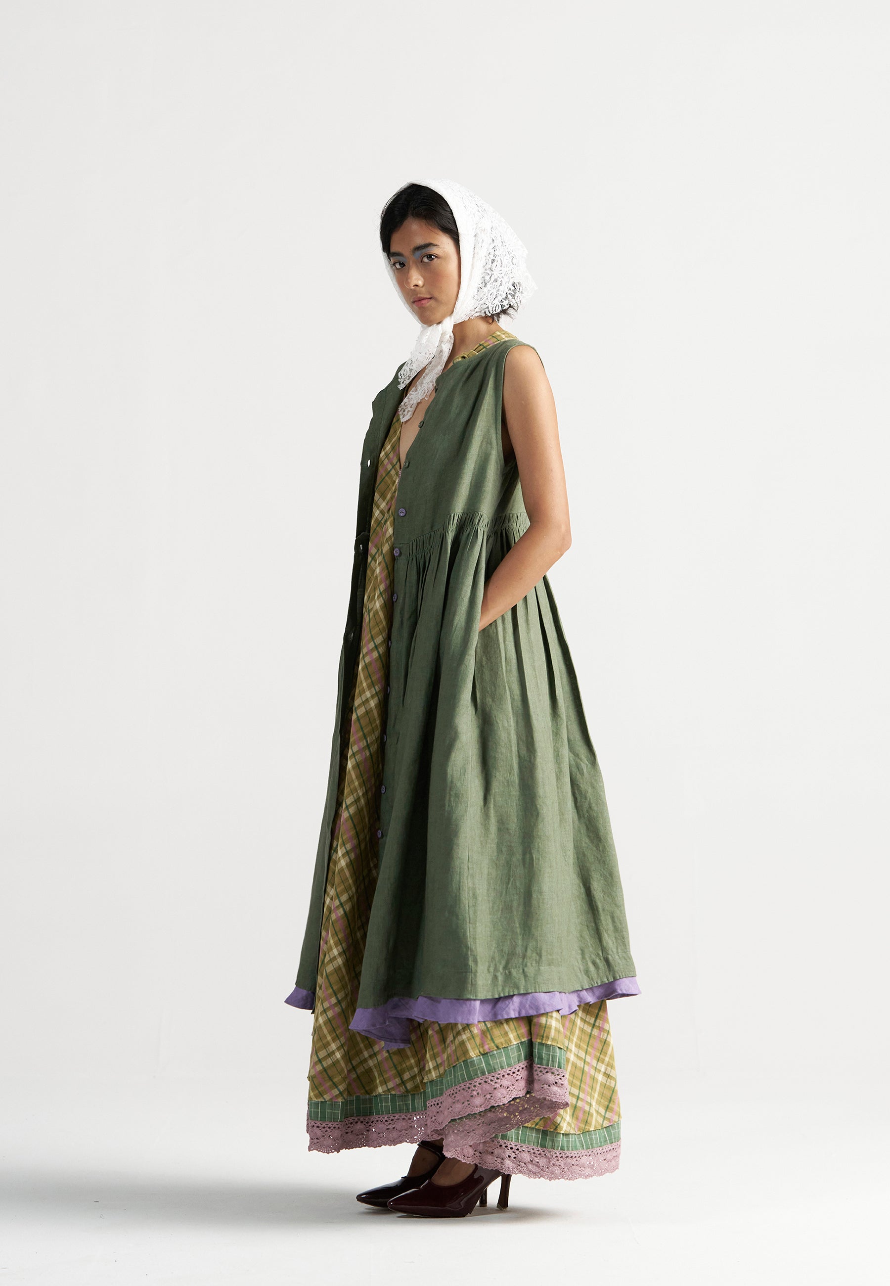 Simply Her Green Sage Dress DRESSES IKKIVI