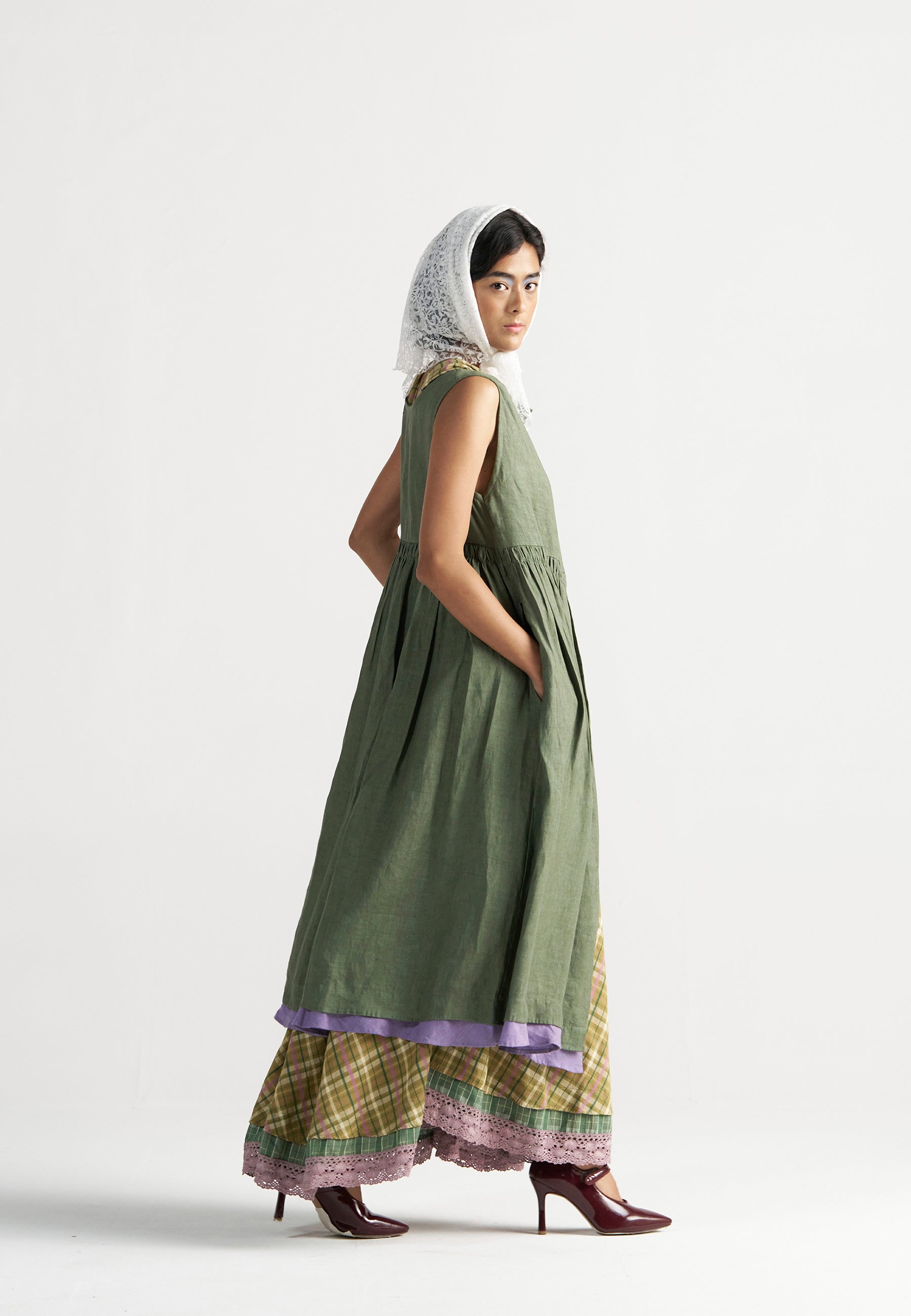 Simply Her Green Sage Dress DRESSES IKKIVI