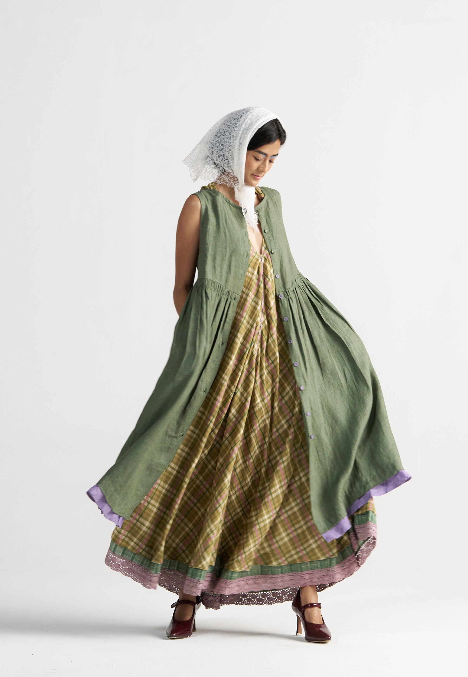 Simply Her Green Sage Dress DRESSES IKKIVI