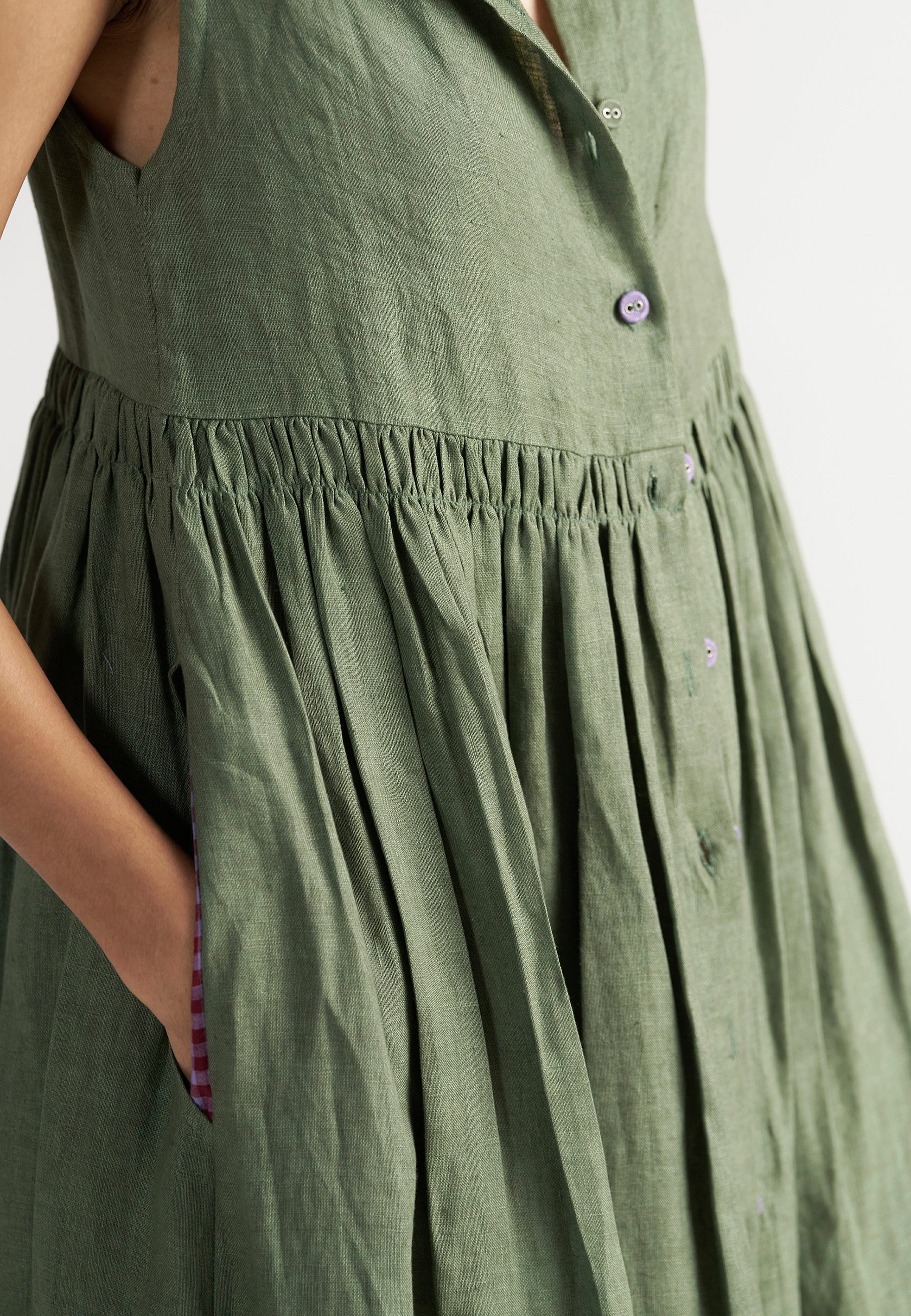 Simply Her Green Sage Dress DRESSES IKKIVI