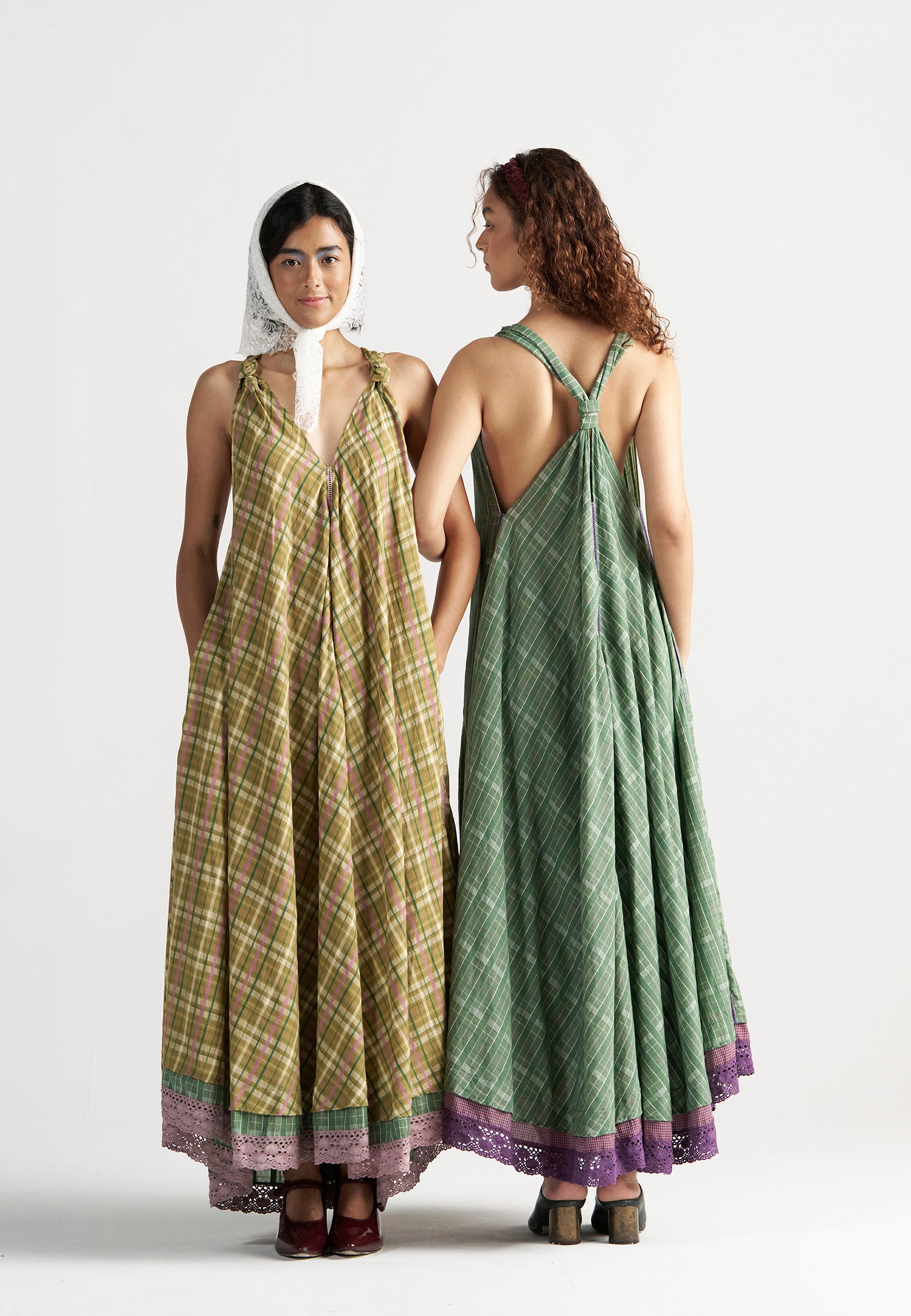 Madeleine Picnic Yellow Maxi Dress DRESSES IKKIVI