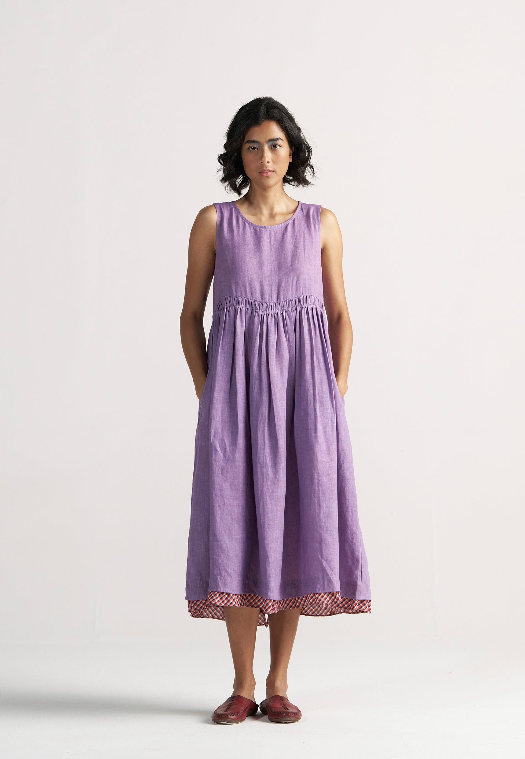Simply Her Almost Purple Dress | Womens Midii Linen Dress | IKKIVI Simply Her Almost Purple Dress | Womens Midii Linen Dress | IKKIVI