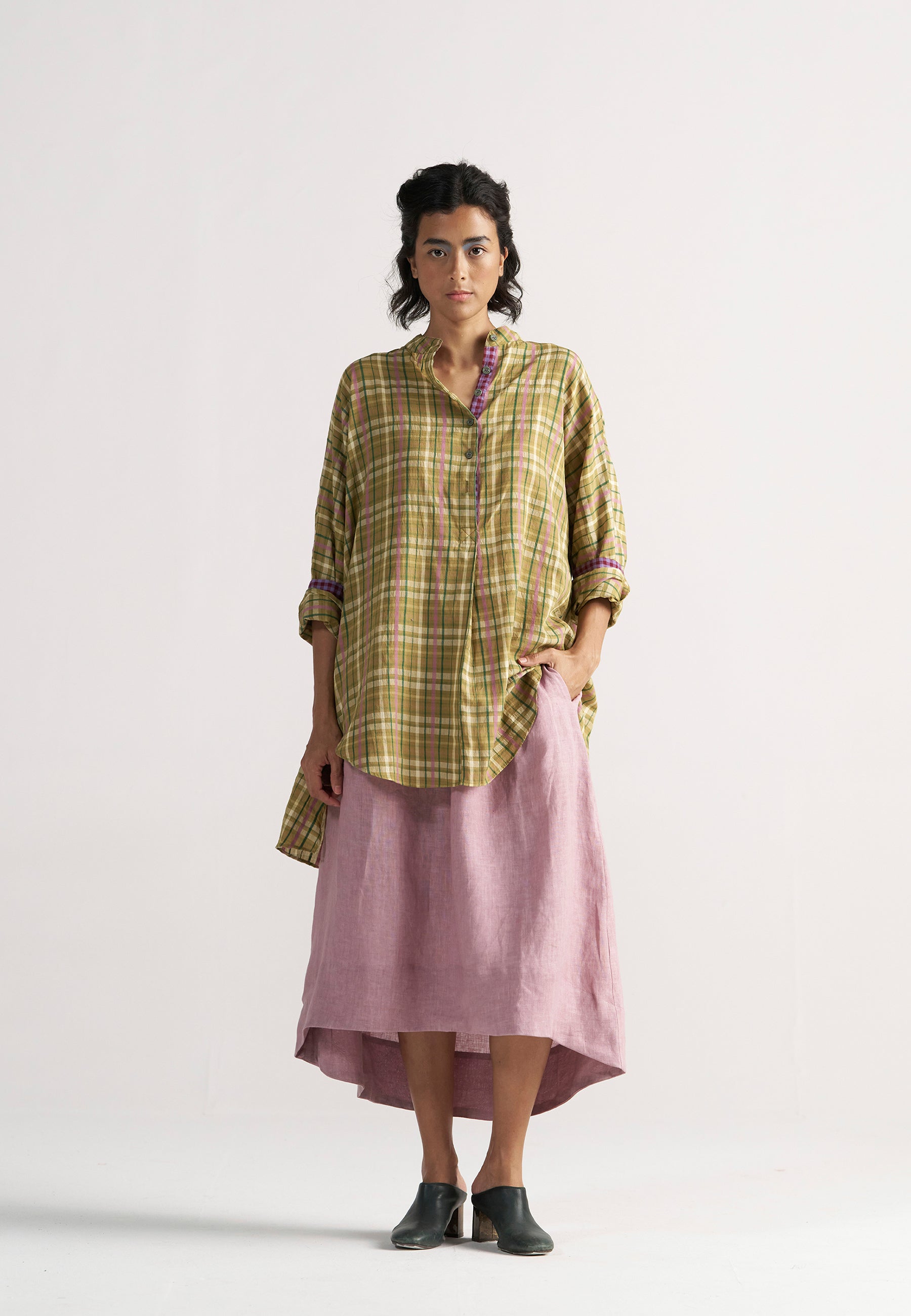 Checkmate Picnic Yellow Checkered Shirt TOPS IKKIVI