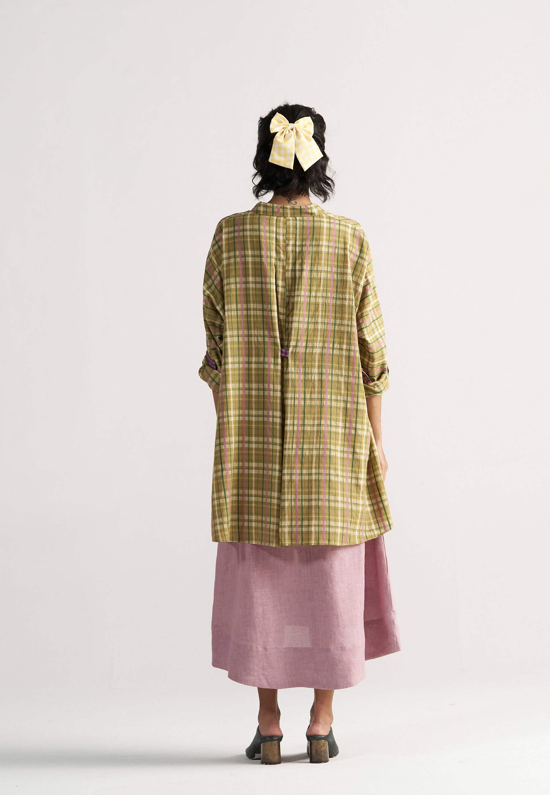 Checkmate Picnic Yellow Checkered Shirt TOPS IKKIVI